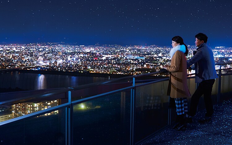 空中庭園展望台からの夜景